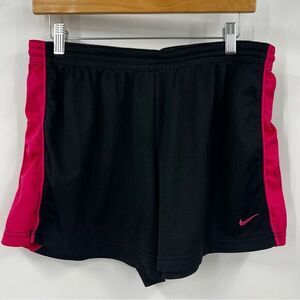 Nike Vintage Exercise Workout Women's Black and Pink Shorts Size Large